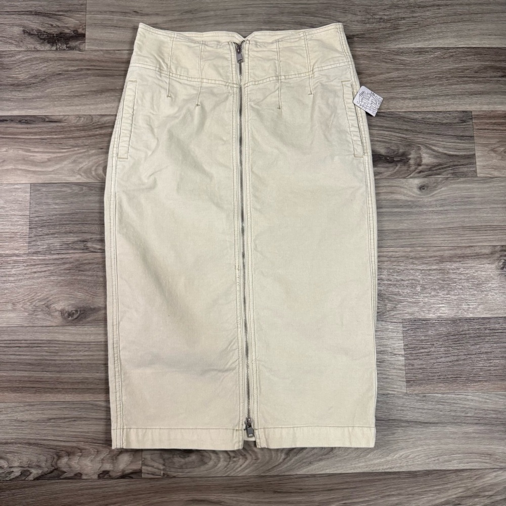 NWT Free People We the Free I Want it All Corduroy Midi Skirt Size 29
